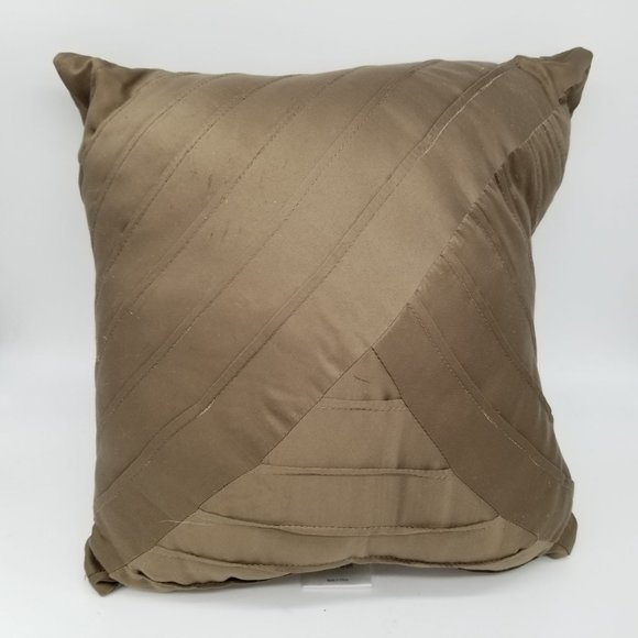 Home Classics Pillows Decorative Accent Brown Beige Silver Set of 3 Bed Couch - Picture 4 of 8